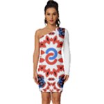 IM Fourth Dimension ADKPS Long Sleeve One Shoulder Mini Dress