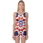  Im Fourth Dimension Adkps Strap One Piece Boyleg Swimsuit