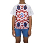  Im Fourth Dimension Adkps Strap Kids  Short Sleeve Swimwear