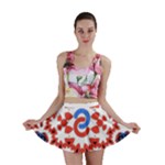  Im Fourth Dimension Adkps Strap Mini Skirt