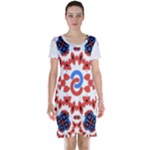  Im Fourth Dimension Adkps Strap Short Sleeve Nightdress