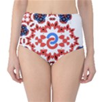  Im Fourth Dimension Adkps Strap Classic High-Waist Bikini Bottoms