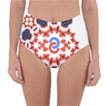  Im Fourth Dimension Adkps Strap Reversible High-Waist Bikini Bottoms