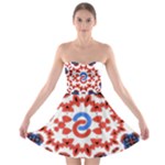 Im Fourth Dimension Adkps Strap Strapless Bra Top Dress