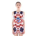  Im Fourth Dimension Adkps Strap Shoulder Cutout One Piece Dress