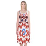  Im Fourth Dimension Adkps Strap Midi Sleeveless Dress