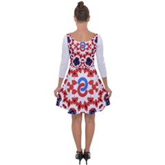 Quarter Sleeve Skater Dress 