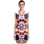  Im Fourth Dimension Adkps Strap Classic Sleeveless Midi Dress