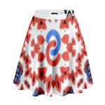  Im Fourth Dimension Adkps Strap High Waist Skirt