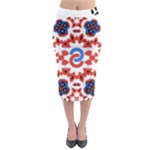  Im Fourth Dimension Adkps Strap Midi Pencil Skirt