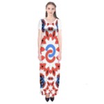  Im Fourth Dimension Adkps Strap Short Sleeve Maxi Dress