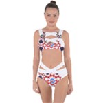  Im Fourth Dimension Adkps Strap Bandaged Up Bikini Set 