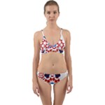  Im Fourth Dimension Adkps Strap Wrap Around Bikini Set
