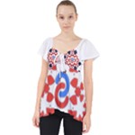  Im Fourth Dimension Adkps Strap Lace Front Dolly Top