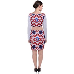 Long Sleeve Crop Top & Bodycon Skirt Set 