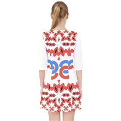 Quarter Sleeve Pocket Dress 