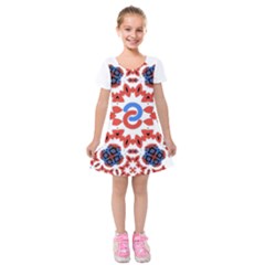 Im Fourth Dimension Adkps Strap Kids  Short Sleeve Velvet Dress from ArtsNow.com