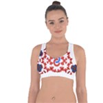  Im Fourth Dimension Adkps Strap Cross String Back Sports Bra