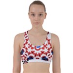  Im Fourth Dimension Adkps Strap Back Weave Sports Bra