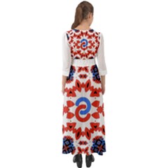 Button Up Boho Maxi Dress 