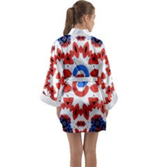 Long Sleeve Satin Kimono 