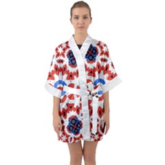 Half Sleeve Satin Kimono  