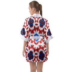 Half Sleeve Satin Kimono  