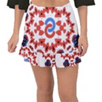  Im Fourth Dimension Adkps Strap Fishtail Mini Chiffon Skirt
