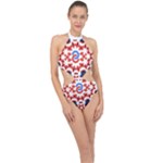  Im Fourth Dimension Adkps Strap Halter Side Cut Swimsuit