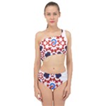  Im Fourth Dimension Adkps Strap Spliced Up Two Piece Swimsuit
