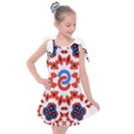  Im Fourth Dimension Adkps Strap Kids  Tie Up Tunic Dress