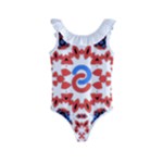  Im Fourth Dimension Adkps Strap Kids  Frill Swimsuit
