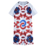  Im Fourth Dimension Adkps Strap Kids  Boyleg Half Suit Swimwear