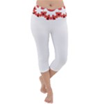  Im Fourth Dimension Adkps Strap Lightweight Velour Capri Yoga Leggings