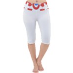 Im Fourth Dimension Adkps Strap Lightweight Velour Cropped Yoga Leggings