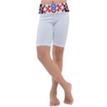  Im Fourth Dimension Adkps Strap Kids  Lightweight Velour Cropped Yoga Leggings