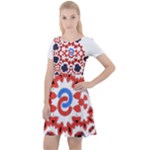  Im Fourth Dimension Adkps Strap Cap Sleeve Velour Dress 