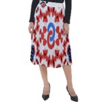  Im Fourth Dimension Adkps Strap Classic Velour Midi Skirt 