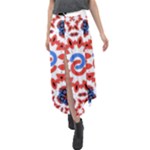  Im Fourth Dimension Adkps Strap Velour Split Maxi Skirt