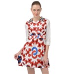  Im Fourth Dimension Adkps Strap Mini Skater Shirt Dress