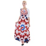  Im Fourth Dimension Adkps Strap Half Sleeves Maxi Dress