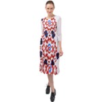  Im Fourth Dimension Adkps Strap Ruffle End Midi Chiffon Dress