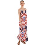  Im Fourth Dimension Adkps Strap Cami Maxi Ruffle Chiffon Dress