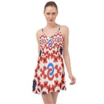  Im Fourth Dimension Adkps Strap Summer Time Chiffon Dress