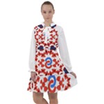  Im Fourth Dimension Adkps Strap All Frills Chiffon Dress