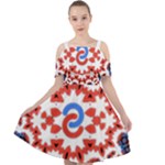 Im Fourth Dimension Adkps Strap Cut Out Shoulders Chiffon Dress