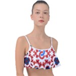  Im Fourth Dimension Adkps Strap Frill Bikini Top