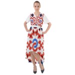  Im Fourth Dimension Adkps Strap Front Wrap High Low Dress