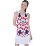  Im Fourth Dimension Adkps Strap Racer Back Mesh Tank Top