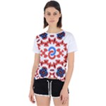  Im Fourth Dimension Adkps Strap Open Back Sport Tee